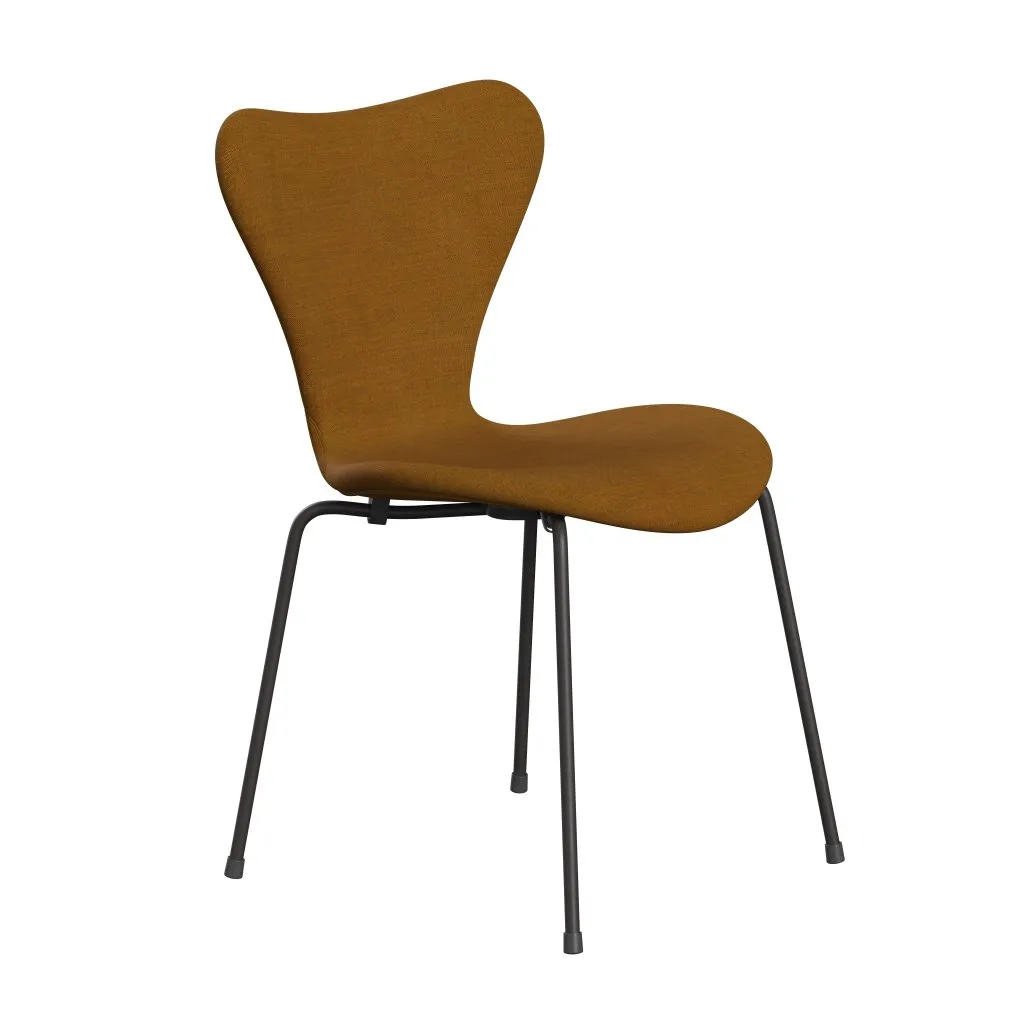 Fritz Hansen Series 7™ Chair Full Upholstery, Warm Graphite/Remix Gold Ochre