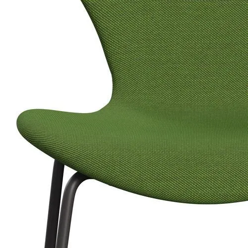 Fritz Hansen Series 7™ Chair Full Upholstery, Warm Graphite/Steelcut Trio Grass Green