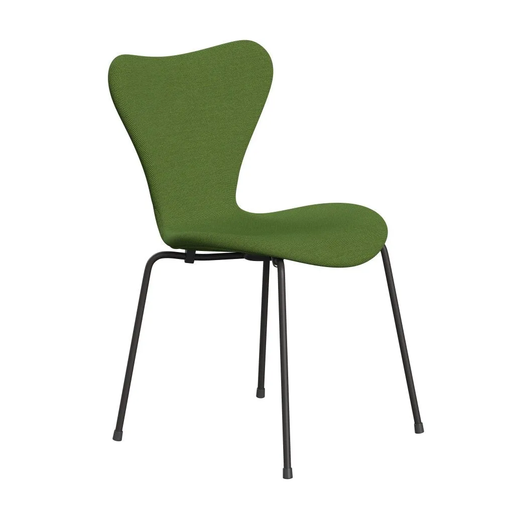 Fritz Hansen Series 7™ Chair Full Upholstery, Warm Graphite/Steelcut Trio Grass Green
