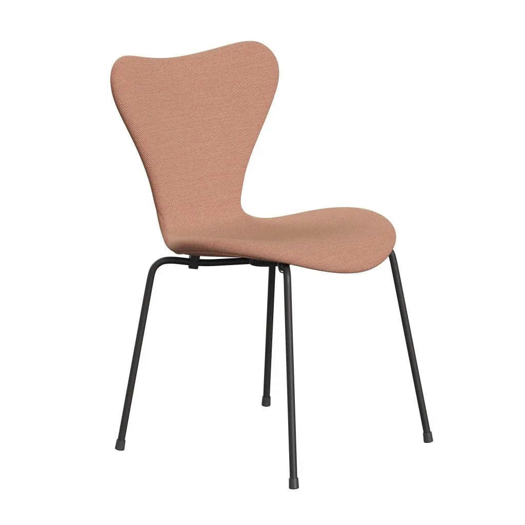 Fritz Hansen Series 7™ Chair Full Upholstery, Warm Graphite/Steelcut Trio White & Red