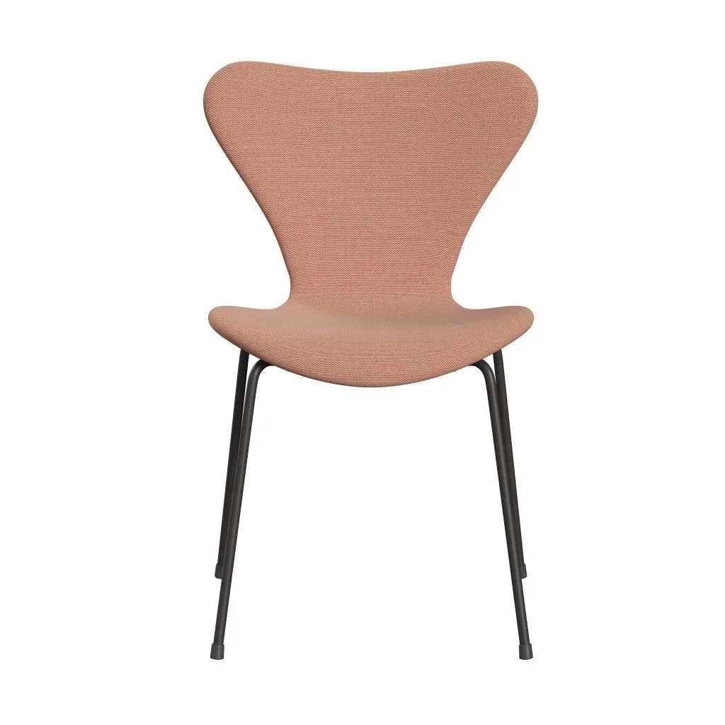 Fritz Hansen Series 7™ Chair Full Upholstery, Warm Graphite/Steelcut Trio White & Red