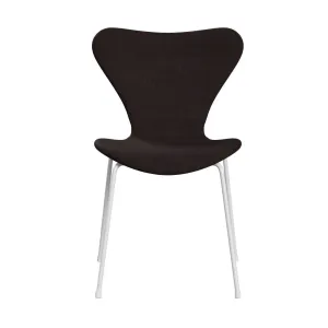 Fritz Hansen Series 7™ Chair Full Upholstery, White/Canvas Black Stone