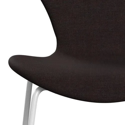 Fritz Hansen Series 7™ Chair Full Upholstery, White/Canvas Black Stone