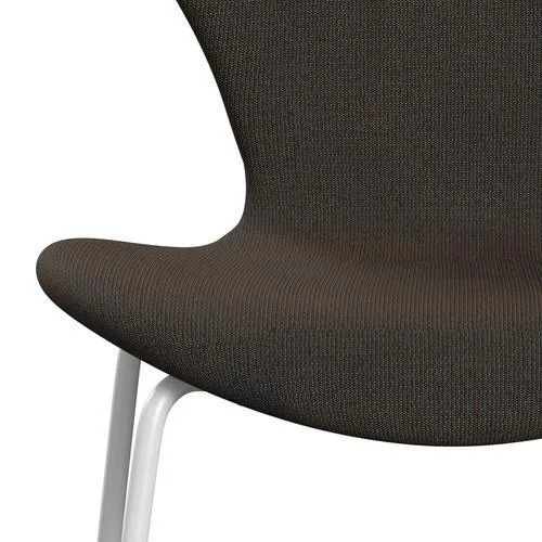 Fritz Hansen Series 7™ Chair Full Upholstery, White/Canvas Grey Blue