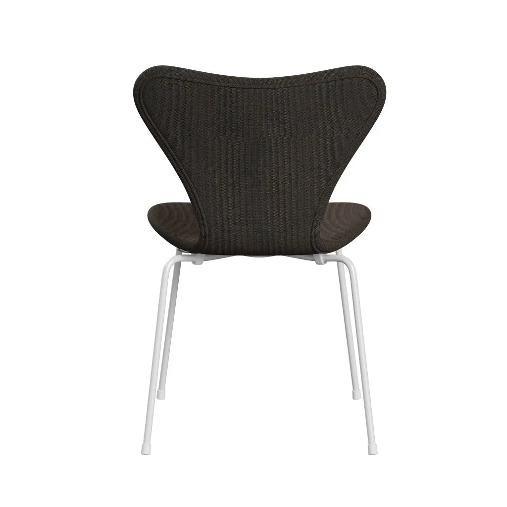 Fritz Hansen Series 7™ Chair Full Upholstery, White/Canvas Grey Blue
