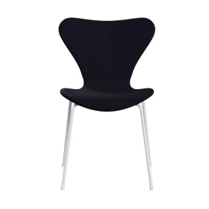 Fritz Hansen Series 7™ Chair Full Upholstery, White/Canvas Midnight Blue