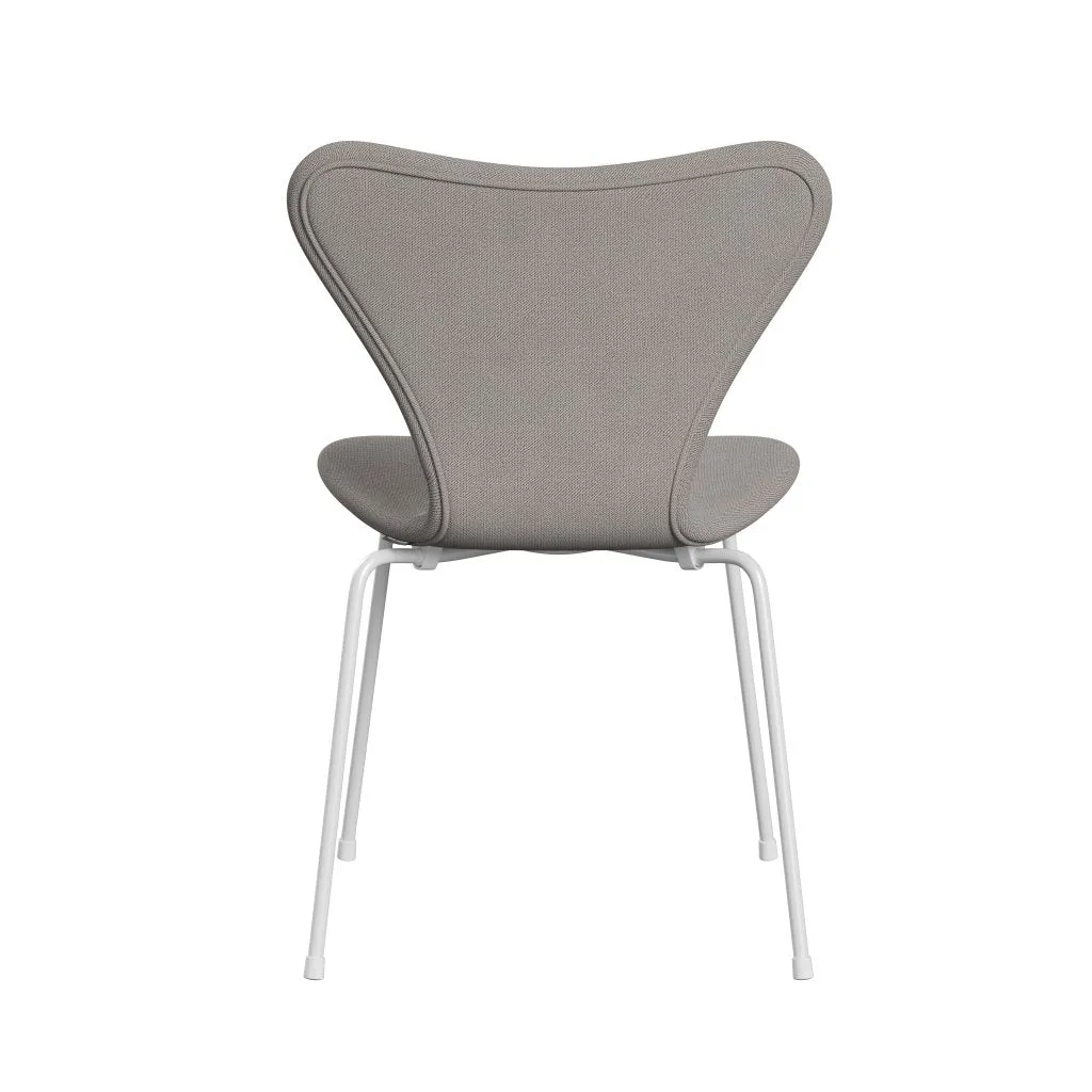 Fritz Hansen Series 7™ Chair Full Upholstery, White/Capture Warm Grey Light