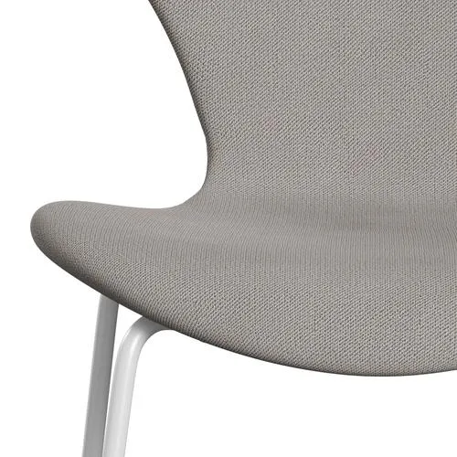 Fritz Hansen Series 7™ Chair Full Upholstery, White/Capture Warm Grey Light