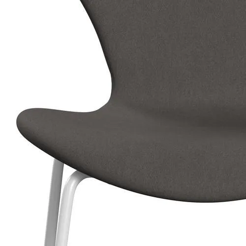 Fritz Hansen Series 7™ Chair Full Upholstery, White/Comfort Dark Grey (C60008)