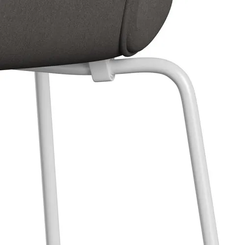 Fritz Hansen Series 7™ Chair Full Upholstery, White/Comfort Dark Grey (C60008)