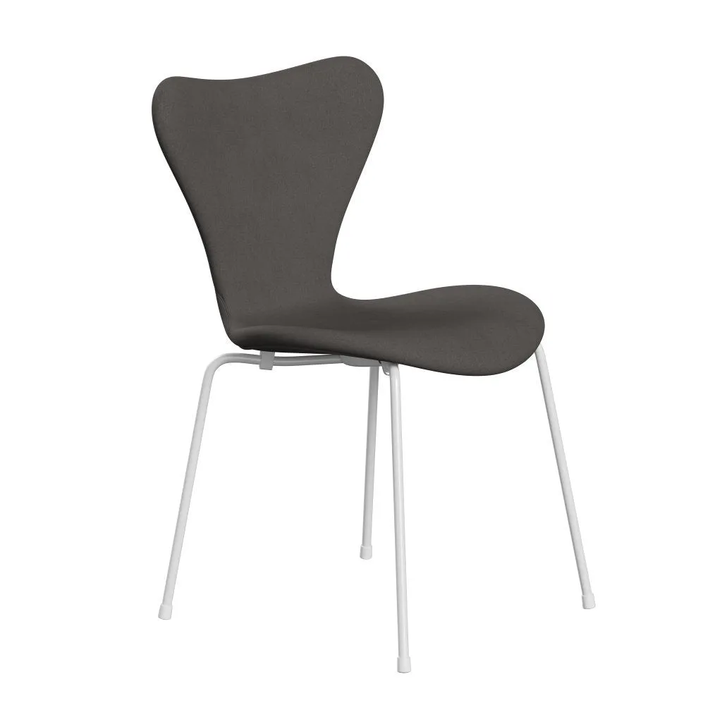 Fritz Hansen Series 7™ Chair Full Upholstery, White/Comfort Dark Grey (C60008)