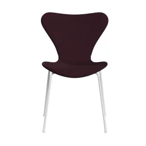 Fritz Hansen Series 7™ Chair Full Upholstery, White/Comfort Light Bordeaux