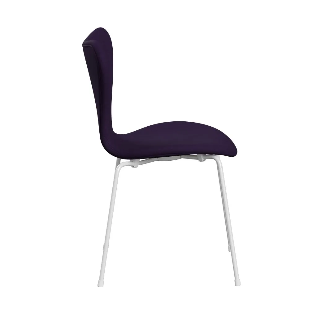 Fritz Hansen Series 7™ Chair Full Upholstery, White/Comfort Violet Dark