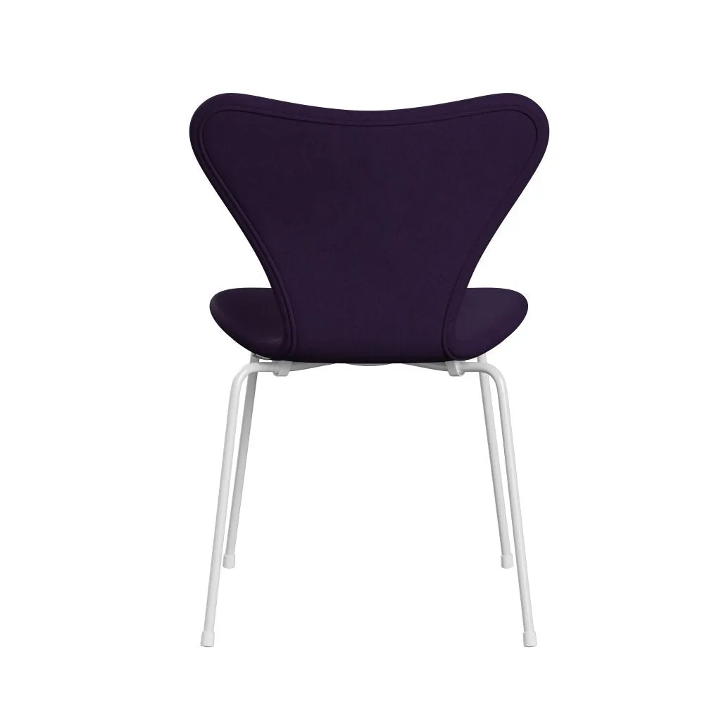 Fritz Hansen Series 7™ Chair Full Upholstery, White/Comfort Violet Dark