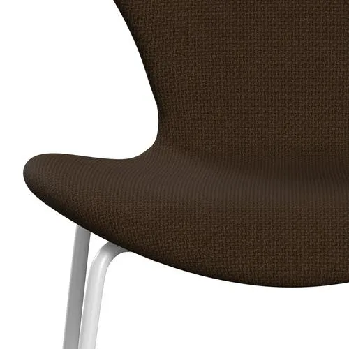 Fritz Hansen Series 7™ Chair Full Upholstery, White/Diablo Chestnut