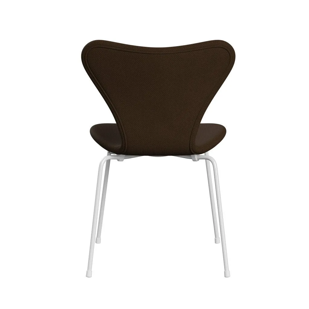 Fritz Hansen Series 7™ Chair Full Upholstery, White/Diablo Chestnut