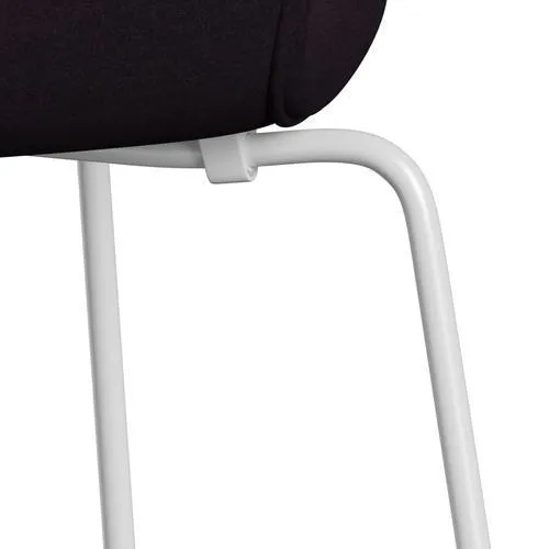 Fritz Hansen Series 7™ Chair Full Upholstery, White/Divina Aubergine (Div376)
