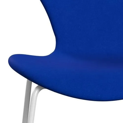 Fritz Hansen Series 7™ Chair Full Upholstery, White/Divina Blue