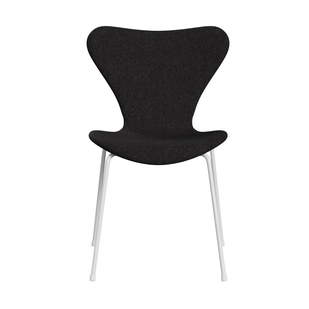 Fritz Hansen Series 7™ Chair Full Upholstery, White/Divina Md Dark Grey