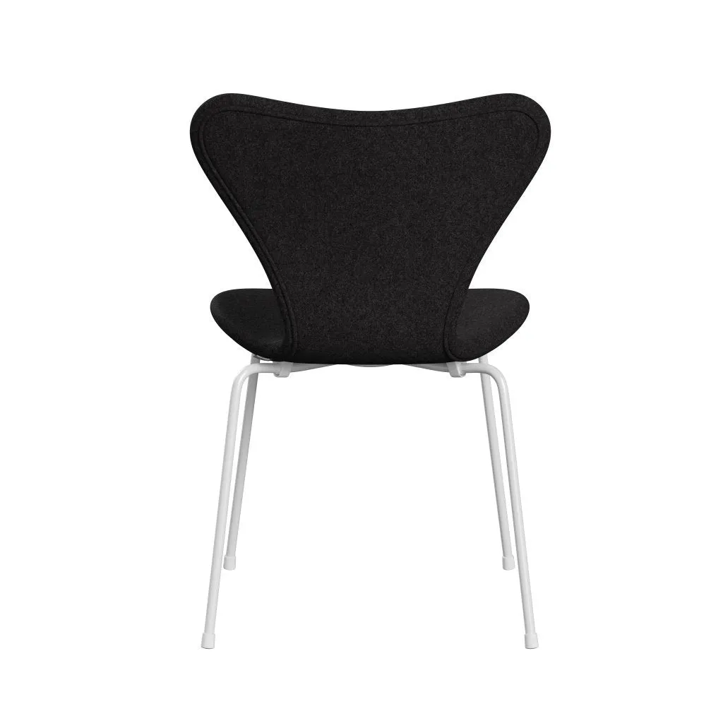 Fritz Hansen Series 7™ Chair Full Upholstery, White/Divina Md Dark Grey