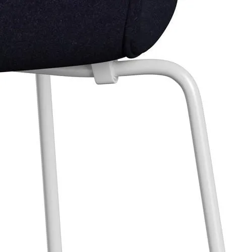 Fritz Hansen Series 7™ Chair Full Upholstery, White/Divina Md Navy Dark