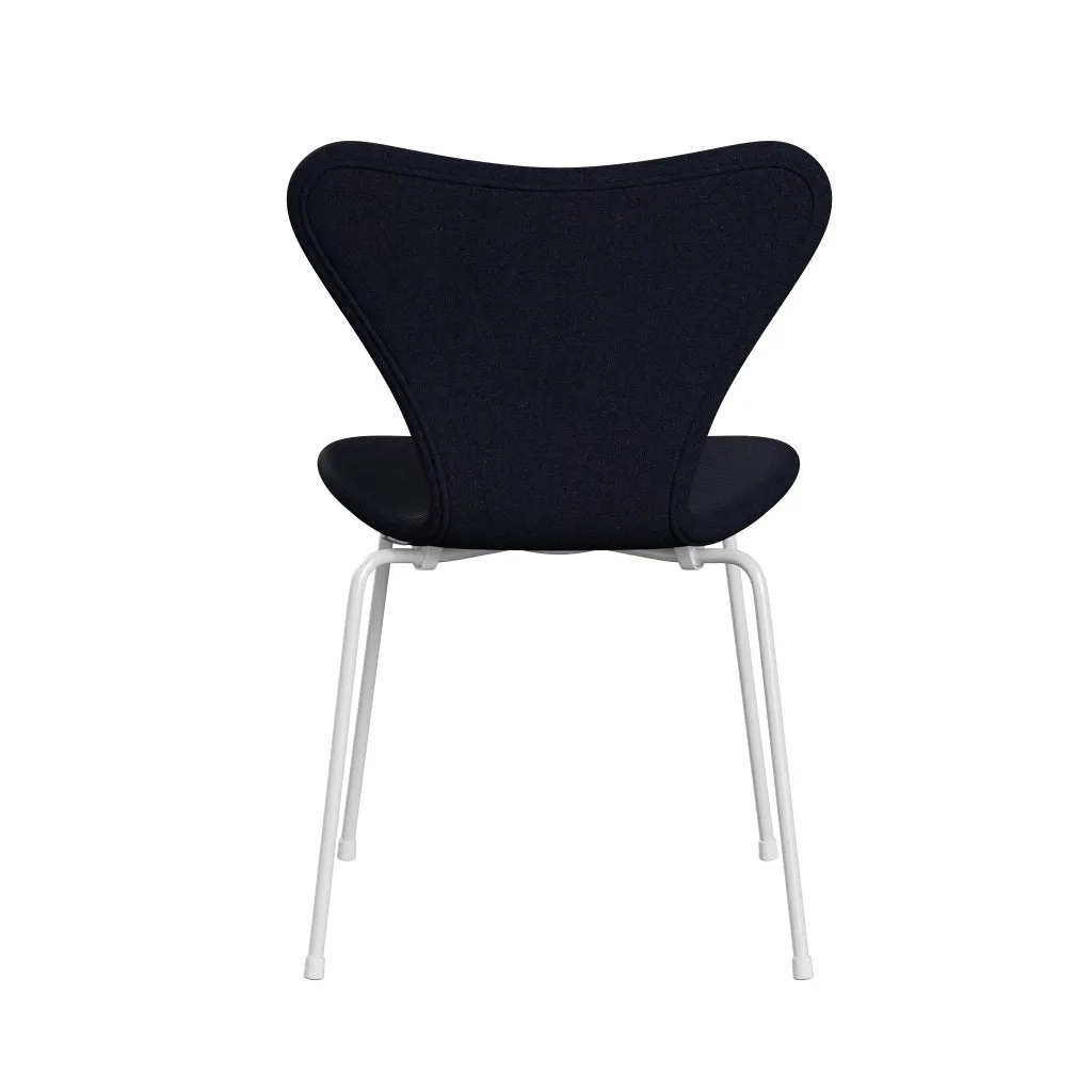 Fritz Hansen Series 7™ Chair Full Upholstery, White/Divina Md Navy Dark