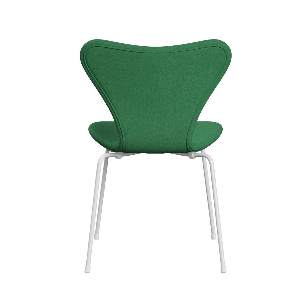 Fritz Hansen Series 7™ Chair Full Upholstery, White/Divina Melange Green