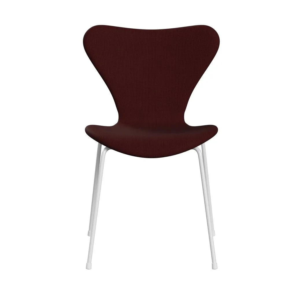 Fritz Hansen Series 7™ Chair Full Upholstery, White/Fame Dark Bordeaux