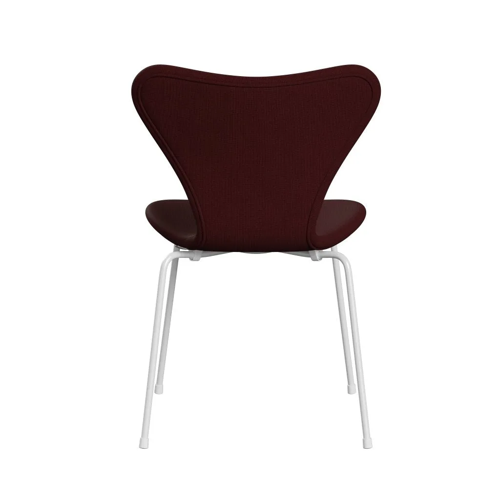 Fritz Hansen Series 7™ Chair Full Upholstery, White/Fame Dark Bordeaux