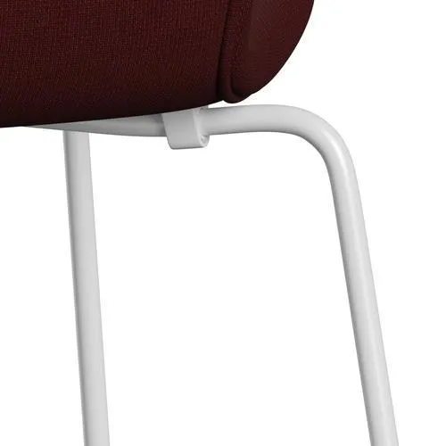 Fritz Hansen Series 7™ Chair Full Upholstery, White/Fame Dark Bordeaux