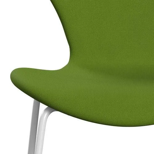 Fritz Hansen Series 7™ Chair Full Upholstery, White/Fame Green