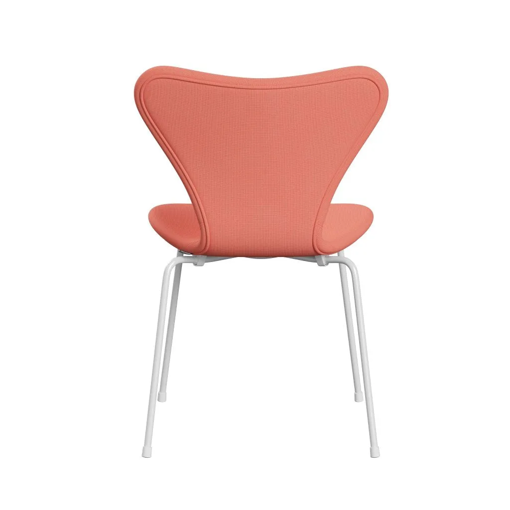 Fritz Hansen Series 7™ Chair Full Upholstery, White/Fame Pink Light
