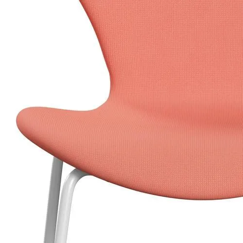 Fritz Hansen Series 7™ Chair Full Upholstery, White/Fame Pink Light