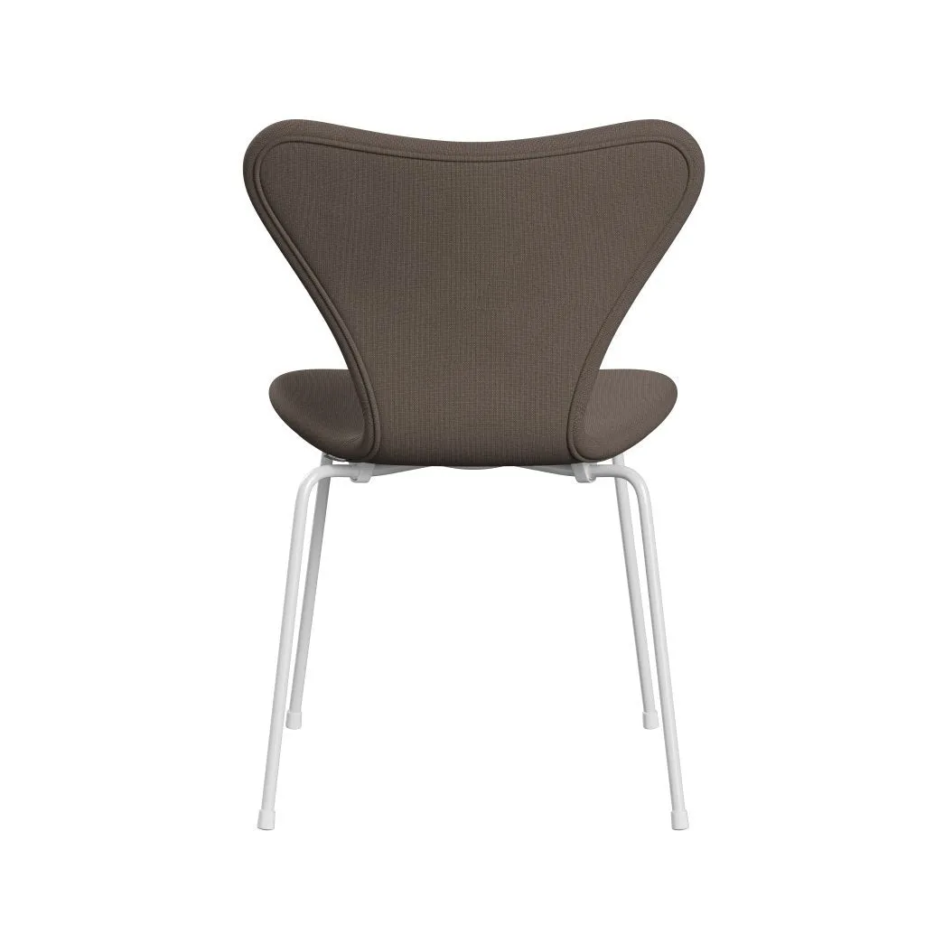 Fritz Hansen Series 7™ Chair Full Upholstery, White/Fame Silver Dark