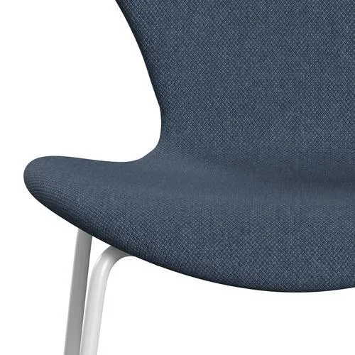 Fritz Hansen Series 7™ Chair Full Upholstery, White/Fiord Dark/Grey