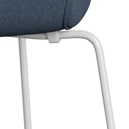 Fritz Hansen Series 7™ Chair Full Upholstery, White/Fiord Dark/Grey