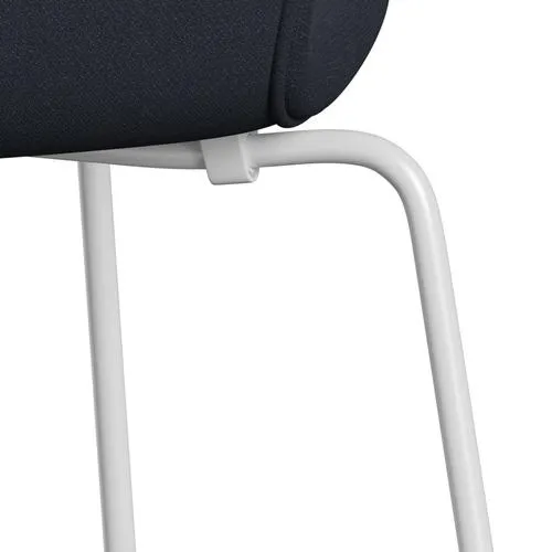 Fritz Hansen Series 7™ Chair Full Upholstery, White/Fiord Midnight Blue