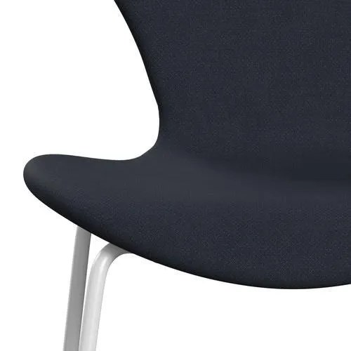 Fritz Hansen Series 7™ Chair Full Upholstery, White/Fiord Midnight Blue