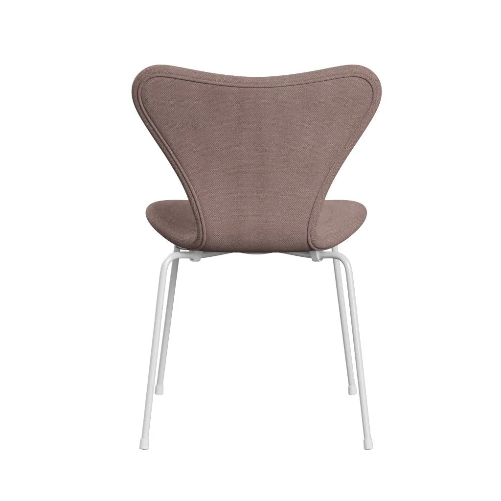 Fritz Hansen Series 7™ Chair Full Upholstery, White/Fiord Pink/Tan