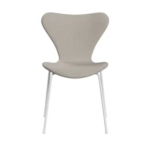 Fritz Hansen Series 7™ Chair Full Upholstery, White/Hallingdal Light Grey (Hal103)