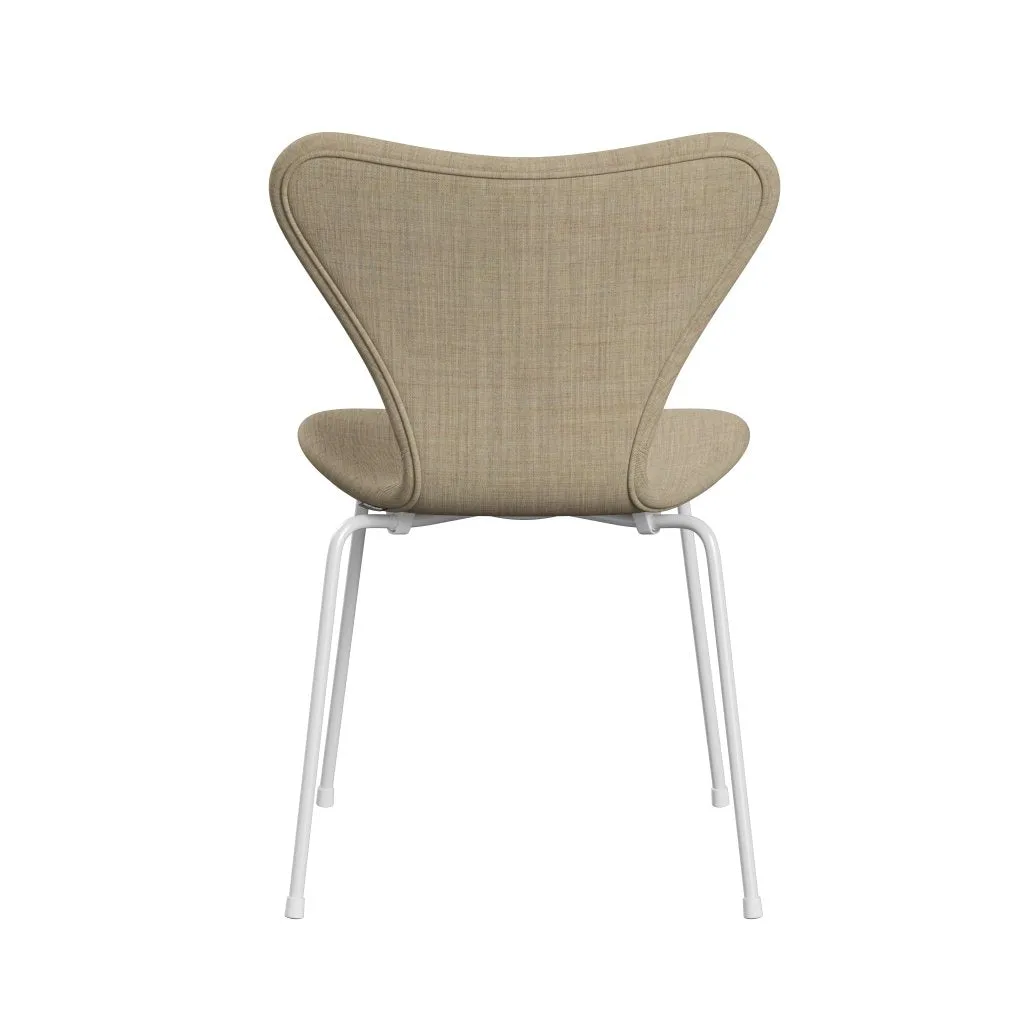 Fritz Hansen Series 7™ Chair Full Upholstery, White/Remix Beige (Rem223)