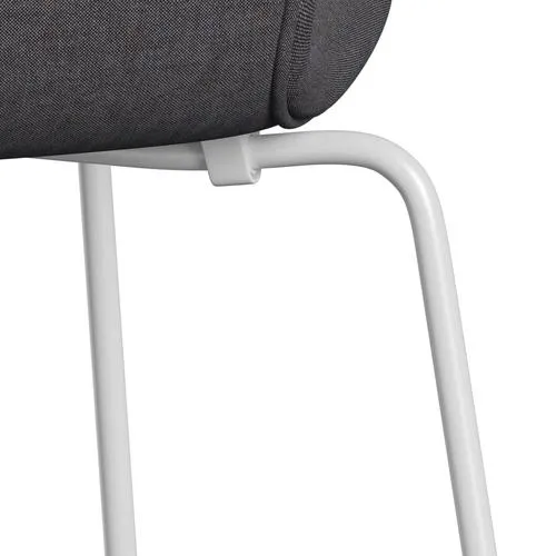 Fritz Hansen Series 7™ Chair Full Upholstery, White/Remix Dark Grey (Rem266)