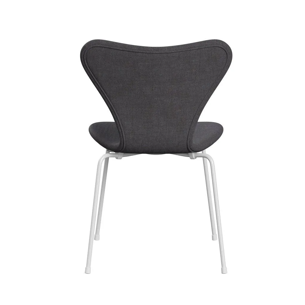 Fritz Hansen Series 7™ Chair Full Upholstery, White/Remix Dark Grey (Rem266)