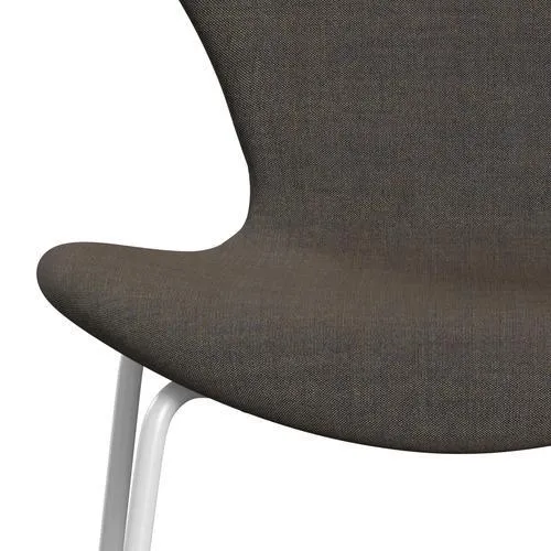 Fritz Hansen Series 7™ Chair Full Upholstery, White/Remix Rust Blue