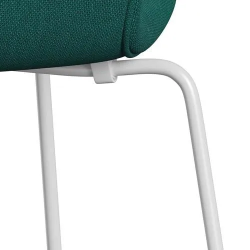 Fritz Hansen Series 7™ Chair Full Upholstery, White/Sunniva 2 Green