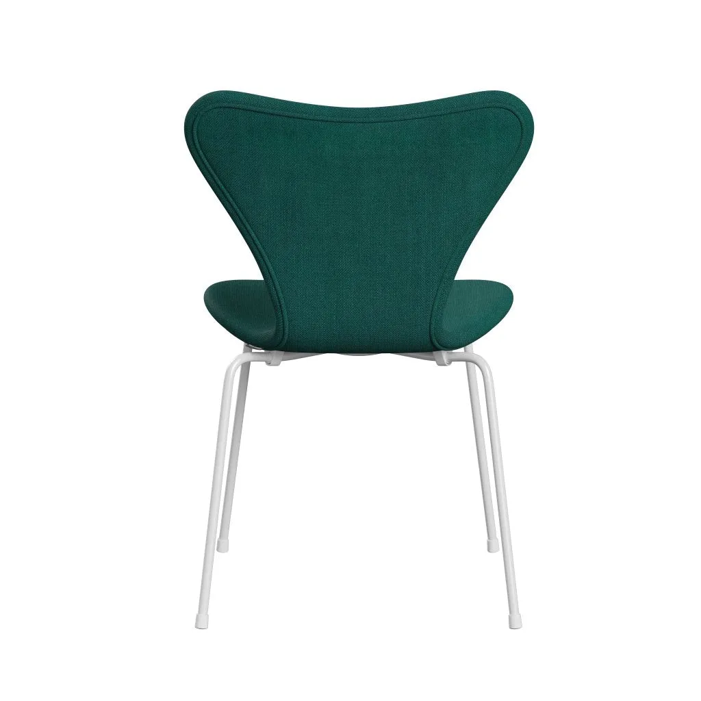 Fritz Hansen Series 7™ Chair Full Upholstery, White/Sunniva 2 Green