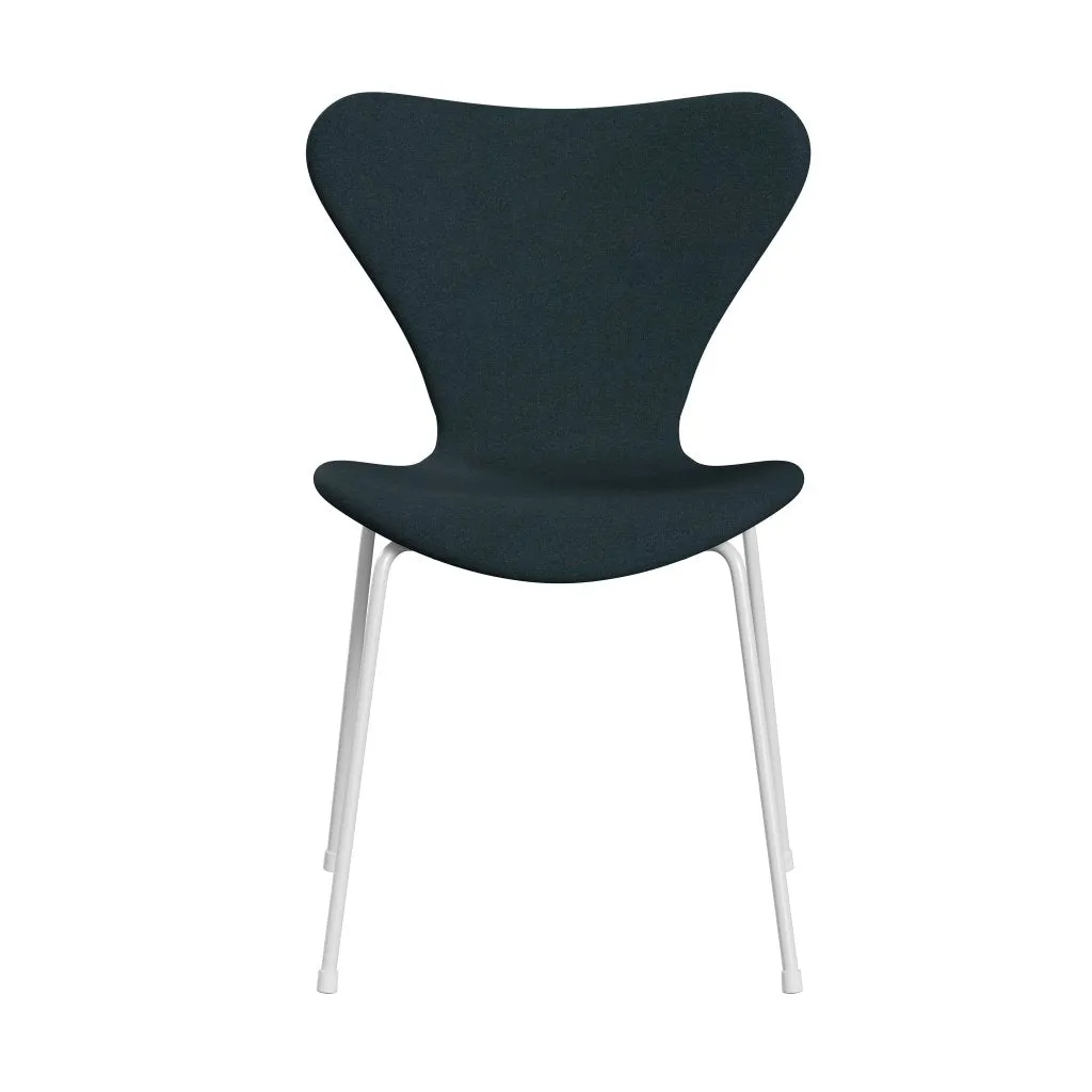 Fritz Hansen Series 7™ Chair Full Upholstery, White/Tonus Dark Green