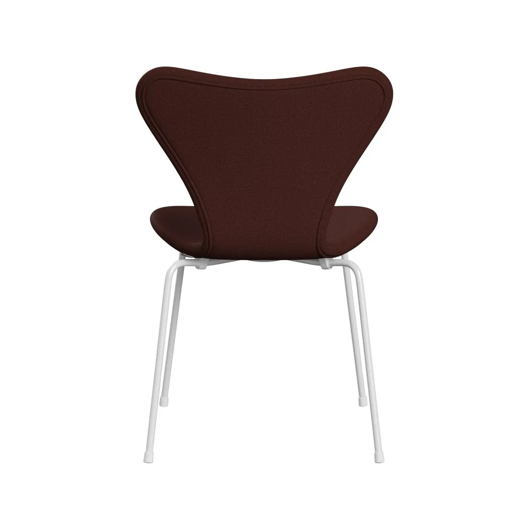 Fritz Hansen Series 7™ Chair Full Upholstery, White/Tonus Warm Brown (Ton374)