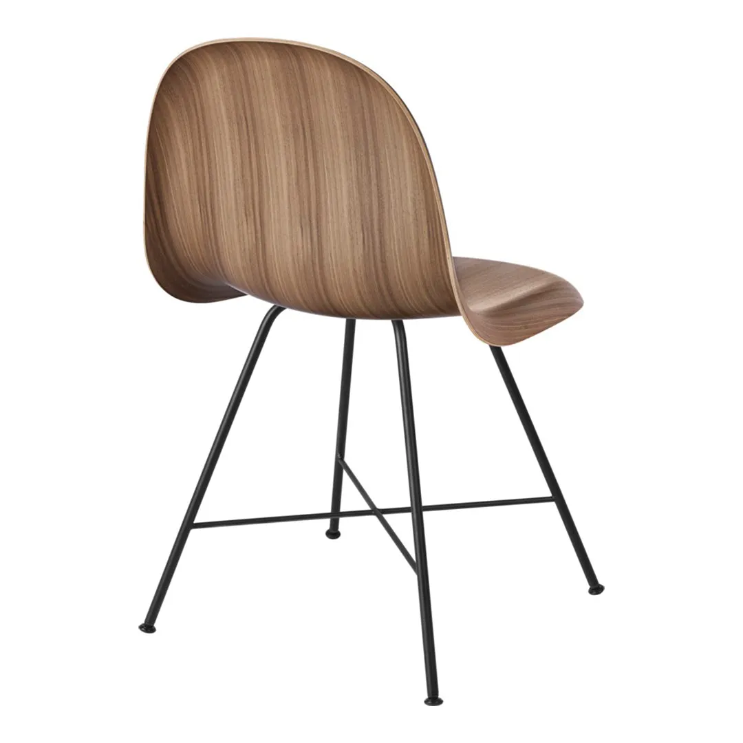 Gubi 3D Dining Chair - Center Base - Wood Shell