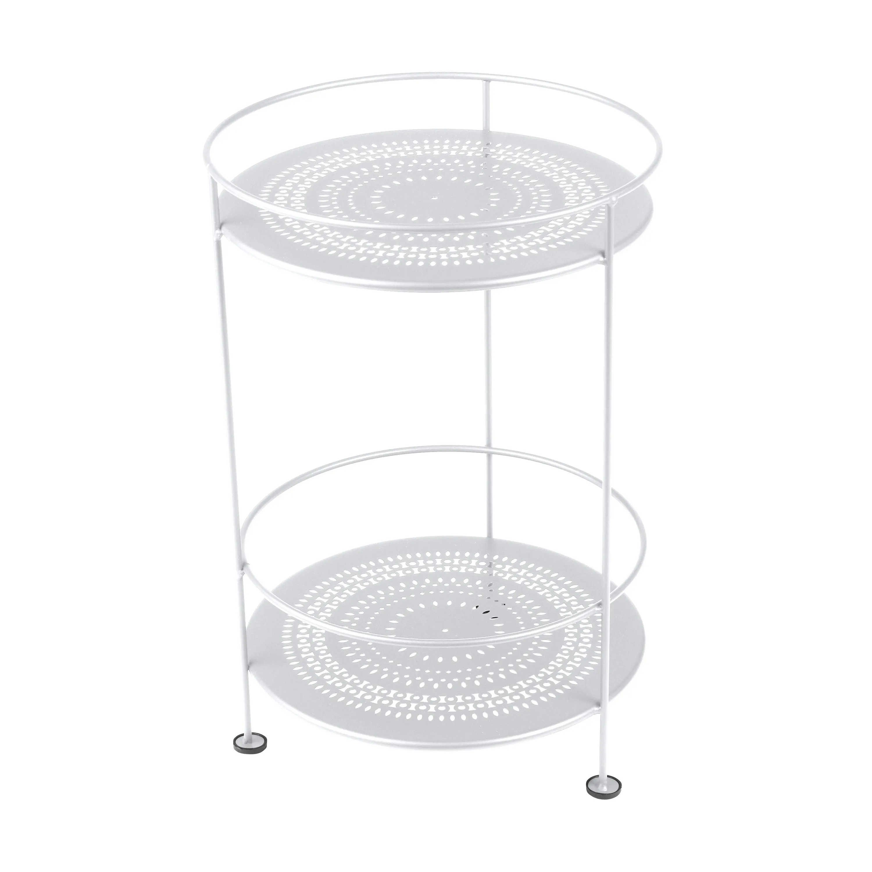 Guinguette Double Top Perforated Side Table